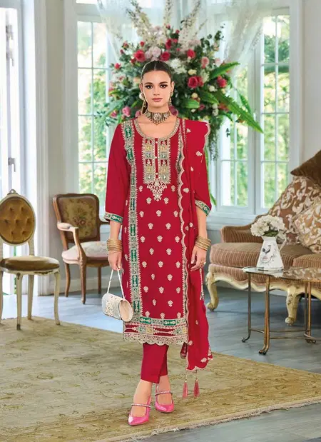 Noura 1696 To 1698 By Eba Chinon Best Readymade Suits Wholesale Shop In Surat